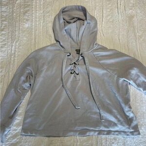 Aerie Light Blue Hooded Sweatshirt